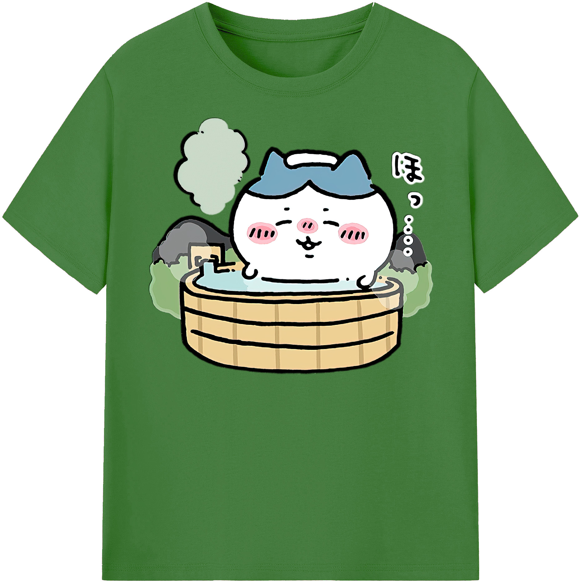 （画像用） ちいかわ ハチワレ Chii-kawa hachiware レディースカジュアルプリントTシャツ（綿100％）